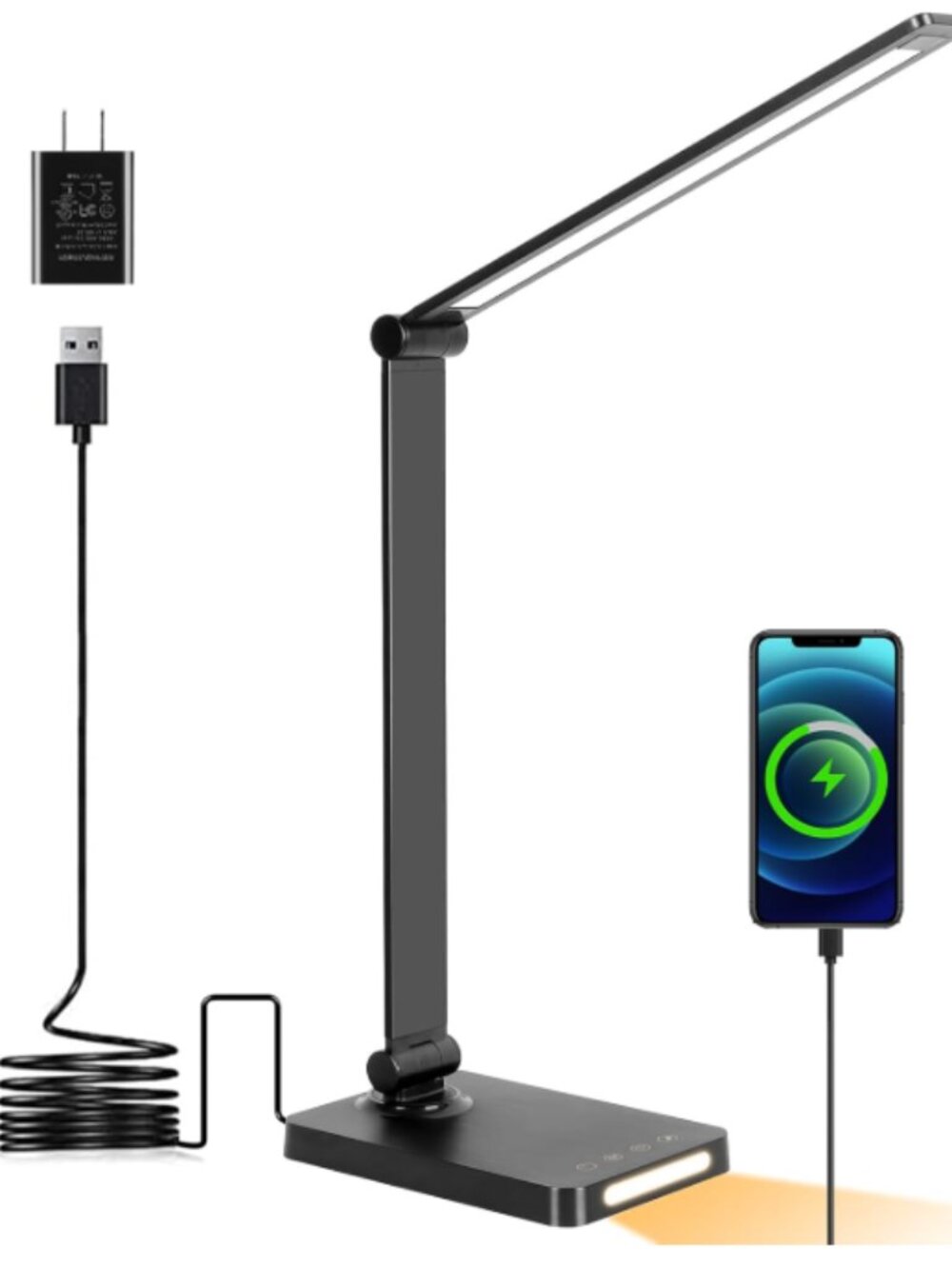 LED Desk Lamp with USB Ports,Touch Desk Lamps for Home Office